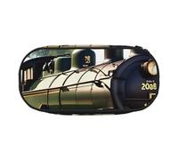 NImongt Estuche para lápices con diseño de trenes pequeños de Steam Little Train, Black, Talla única, Organizador de bolsas