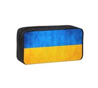 NImongt Estuche unisex con estampado de bandera de Ucrania, gran capacidad, accesorio de papelería, oficina, viaje, organizador