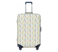 NImongt Funda elástica universal para maleta, diseño de dibujos animados de dinosaurios, accesorio de equipaje para vacaciones, playa, negocios, viajes, Black, S, Equipaje de mano