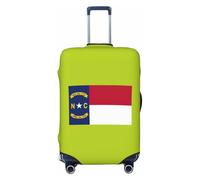 NImongt Funda universal elástica para maleta, diseño de bandera del estado de Carolina del Norte, accesorio de equipaje, vacaciones, playa, negocios, viajes, Black, XL, Equipaje de mano