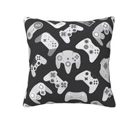 NImongt Fundas de almohada cuadradas con estampado de mando de videojuegos para todas las estaciones, fundas de almohada cuadradas para cama, sala de estar