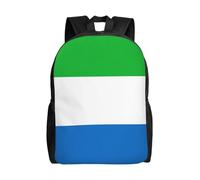 NImongt Mochila impermeable unisex con estampado de bandera de Sierra Leona, para viajes, trabajo, al aire libre, viajes de negocios, uso diario