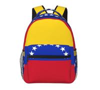 NImongt Mochila informal con estampado de bandera de Venezuela, para viajes, actividades al aire libre, cómoda, para uso diario, senderismo, ciclismo
