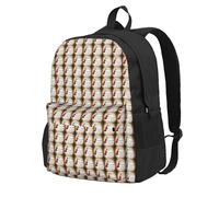 NImongt Mochila para adultos con estampado de partituras de violín, resistente al agua, gran capacidad para senderismo, camping, viajes, picnics