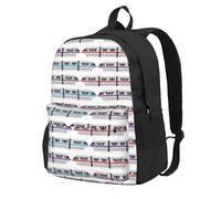 NImongt Mochila para adultos con estampado de tren monorraíl, resistente al agua, gran capacidad, para senderismo, camping, viajes, picnics