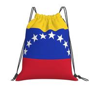 NImongt Mochila unisex con estampado de bandera de Venezuela, ligera, con cordón, para fitness, viajes, yoga, actividades al aire libre