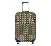 NImongt Pretty Koi - Funda para maleta con estampado de peces koi, accesorio elástico universal para equipaje, vacaciones, playa, negocios, viajes, Black, M, Equipaje de mano