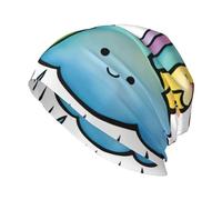 NImongt Rainbow Clouds Raindrop 1 - Gorro elástico suave y ligero con estampado de gotas de lluvia