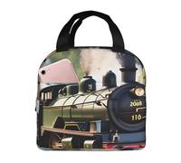 NImongt Steam Little Train - Bolsa térmica impermeable a prueba de fugas para niños y adultos, lonchera para escuela, trabajo, picnic, viajes
