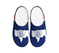NImongt Wyoming State Flag Print Indoor Footwear - Pantuflas lavables para mujeres y hombres, zapatos de hotel elegantes para invitados