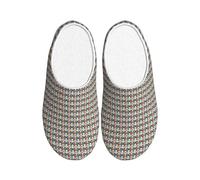 NImongt Zapatillas lavables para interiores con estampado de ventaja de cerebro izquierdo y derecho, para mujeres y hombres, bonitos y elegantes zapatos de hotel para invitados