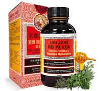 Nin JOM Pei pa Koa Sore Throat Syrup, Jarabe de dolor de garganta, 100% natural, Miel níspero flavoured, Jarabe de hierbas naturales, Honey Loquat Flavored, Contiene 1 botella de 300 ml