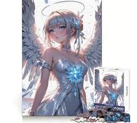 Niña ángel con Vestido Blanco, 1000 Piezas, Rompecabezas para Adultos, Regalo, diversión Intelectual, pasatiempo Relajante, Bordes precisos, Regalo Memorable (50x75cm)