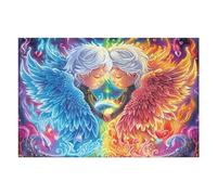 Niña ángel Galaxia Puzzle 1000 Piezas Cartón Resistente para Adultos Entretenimiento Individual Desconectar Estrés Colgar En Pared Idea De Regalo 1000 PCS