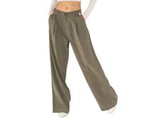 Nina Carter K901 Elegante Pantalón Ancho de Mujer - Pantalón Palazzo Fluido Tejido Ligero Pierna Ancha Comienzo de Temporada, L