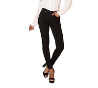 Nina Carter P106 - Pantalones vaqueros para mujer, corte ajustado, push-up, cintura media, Negro P106, XL delgado