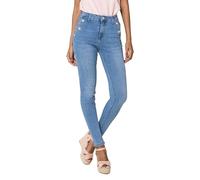 Nina Carter P217 - Pantalones vaqueros ajustados para mujer, cintura alta, aspecto desgastado, Azul Claro P217-6, XXL