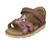 Niña Clarks Corona Brill T Esmeralda Sea-Unicorn Motivo Detallado Sandalias