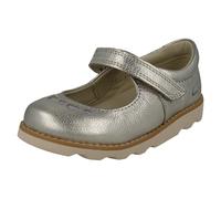Niña Clarks Cuero/Charol Corazón Detallado Mary Jane Zapatos Estilo - Corona