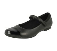 Niña Clarks Cuero Mary Jane Estilo Escuela Formal Zapatos ' Scala Gema Y '