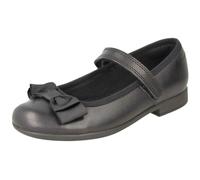 Niña Clarks Elegante Adorno Lazo Zapatos de Colegio Scala Tap