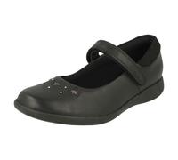 Niña Clarks Elegante Estrella Detallado Zapatos de Colegio 'Grabado Brillante'