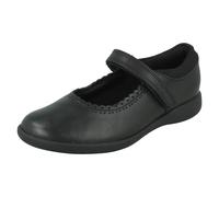 Niña Clarks Playprints sin Marcas Leather Mary Jane Escuela Zapatos Etch Puro K
