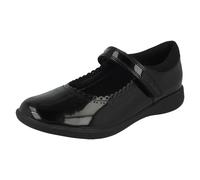 Niña Clarks Playprints sin Marcas Leather Mary Jane Escuela Zapatos Etch Puro K