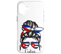 Niña Cubana Cuba arraiga la Bandera de Cuba Carcasa para iPhone 16 Plus