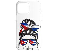 Niña Cubana Cuba arraiga la Bandera de Cuba Carcasa para iPhone 16 Pro MAX