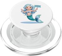 Niña de cumpleaños de Sirena para niñas Que aman Las Sirenas submarinas PopSockets PopGrip para MagSafe