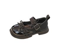 Niña de plata punta suave zapatos para niños medianos y grandes chicas blandas para niños y niñas, zapatos de rendimiento negro y cómodos, Le Noir, 33 EU