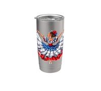 Niña de Puerto Rico Baile puertorriqueño Bailarina boricua Vaso térmico de acero inoxidable de doble pared