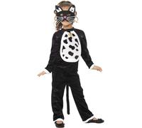 Niña Disfraz de Gato Black Cat Tabby Halloween Gatos Disfraz Infantil