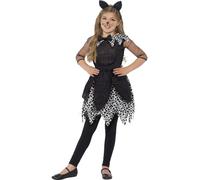 Niña Disfraz de Gato Black Cat Tabby Halloween Gatos Disfraz Infantil