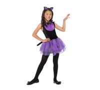 Niña Disfraz de Gato Black Cat Tabby Halloween Gatos Disfraz Infantil