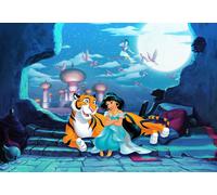 Komar Papel pintado fotográfico Disney | Waiting for Aladdin | Tamaño: 368 x 254 cm (ancho x alto) | Niñas, princesas, papel pintado, niños, pared, habitación de los niños, decoración | 8-4115