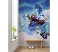 Niña Dormitorio Pintado Disney Caracteres Pared Mural Frozen II Elsa Anna Olaf