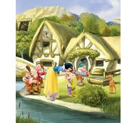 Niña Dormitorio Princesas Papel Mural Disney Verde Decoración Blancanieves