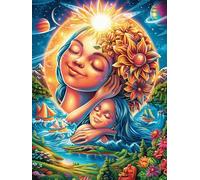Niña durmiendo en el jardín Puzzle 1000 Piezas Cartón Blanco Premium Para Expertos Cuentos de hadas de animales y plantas Vacaciones Fines Semana Reducir Estrés Hobby Y Ocio Garantía Satisfacción 1000