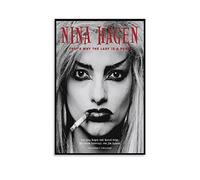 Nina Hagen Punk Rock Music Vintage Póster lienzo impreso para pared, pintura decorativa retro para el hogar, dormitorio, sala de estar, 24 x 36 pulgadas (60 x 90 cm)