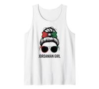 NIÑA Jordana Ganadora del espíritu de la Bandera Nacional de Jordania Cheer Born Camiseta sin Mangas