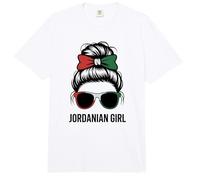 NIÑA Jordana Ganadora del espíritu de la Bandera Nacional de Jordania Cheer Born Comfort Colors Adult Heavyweight T-Shirt