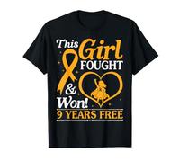 Niña luchó y ganó 9 años sin cáncer Leucemia Kid Warrior Camiseta
