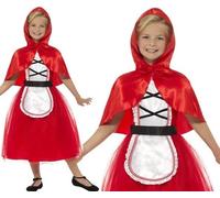 Niña Lujo Caperucita Roja Disfraz para Niña Infantil Smiffys Traje