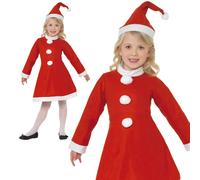 Niña Mamá Papá Noel Disfraz Infantil Navidad