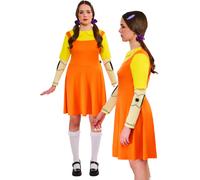 Niña Muñeca Mujer Calamar Juegos Disfraz Netflix Serie Adultos GB 6-18