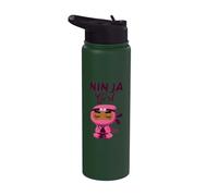 Niña Ninja Negra Stainless Steel Insulated Water Bottle