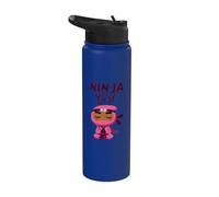 Niña Ninja Negra Stainless Steel Insulated Water Bottle