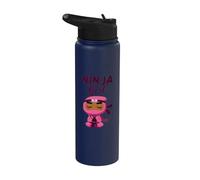 Niña Ninja Negra Stainless Steel Insulated Water Bottle